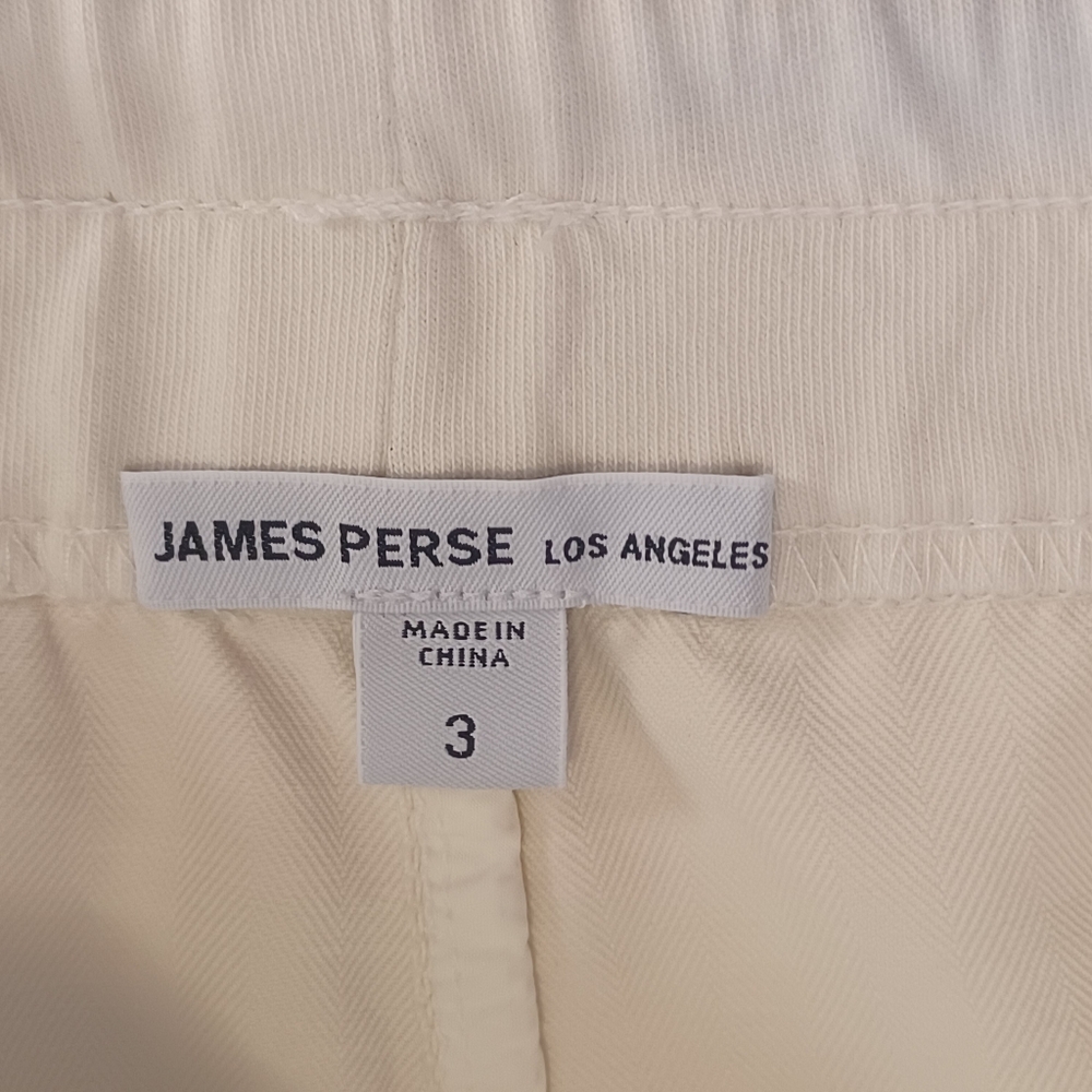 James Perse Super Soft Twill Drawstring Waist Pants Women's Lg Vanilla - Picture 4 of 12